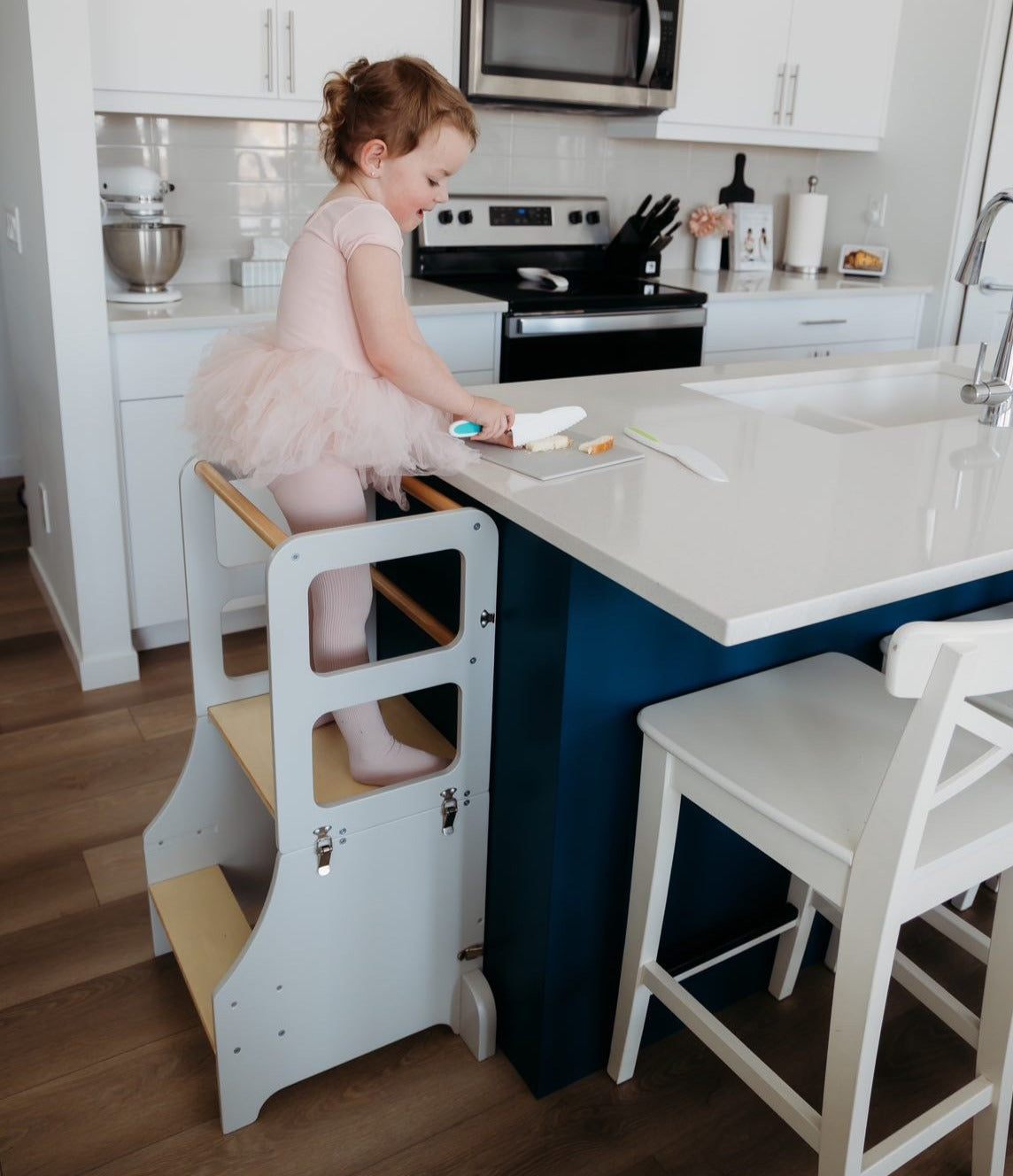 2-in-1 Learning Tower + Toddler Table