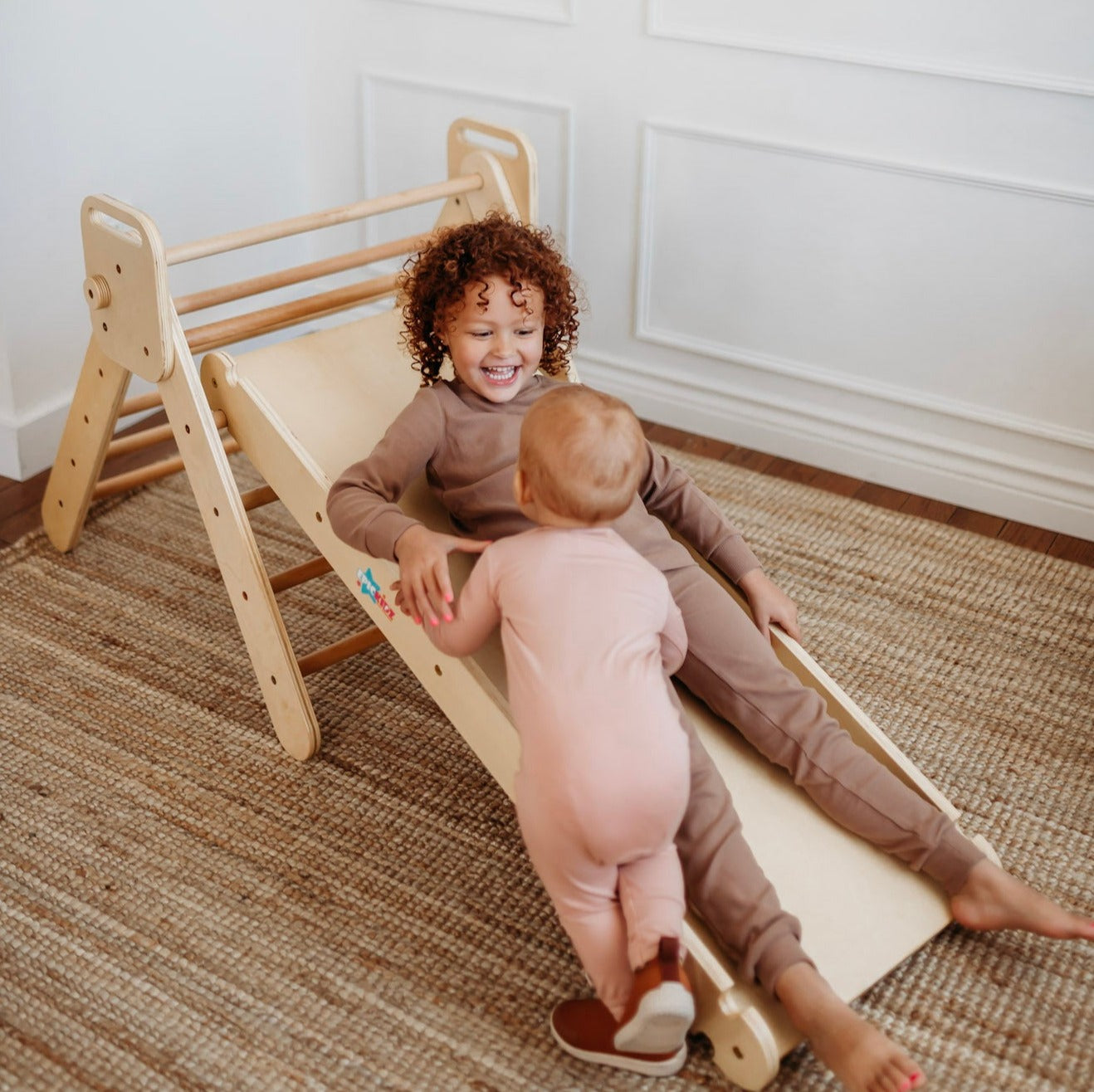 Foldable Montessori Climbing Triangle with Reversible Ramp - Medium