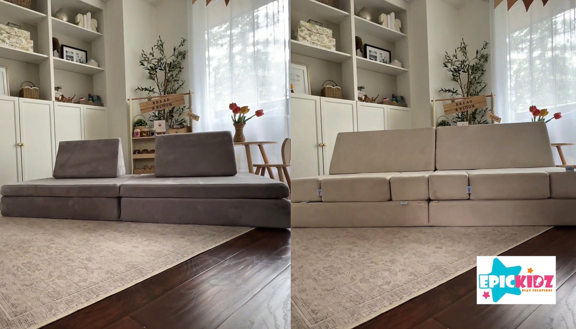 Load video: Epic Kidz play couches vs the competition