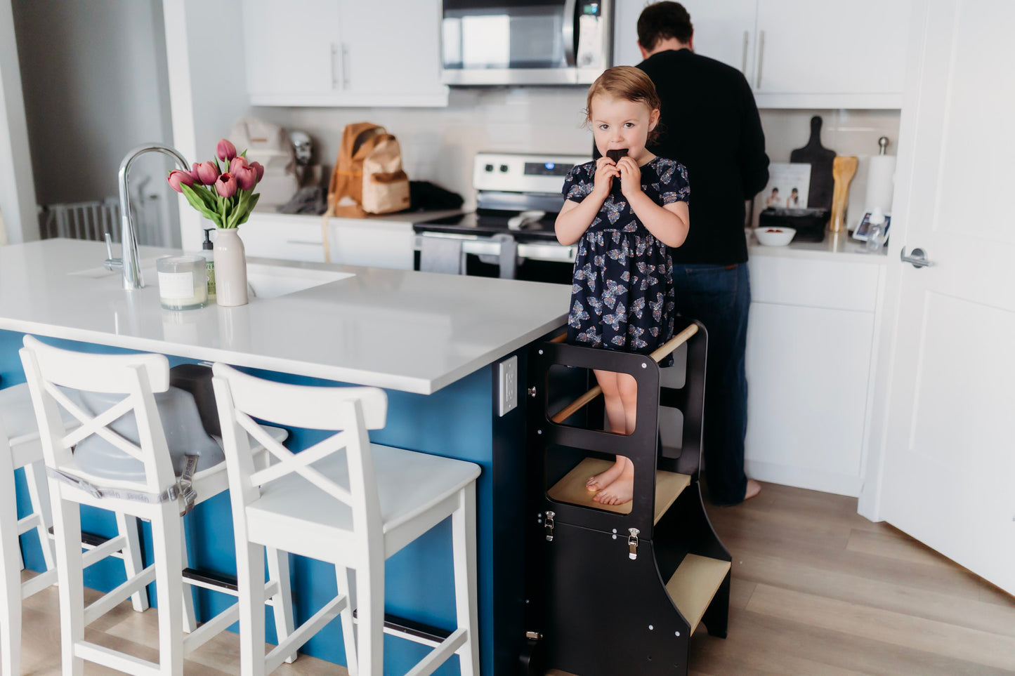 2-in-1 Learning Tower + Toddler Table