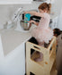 Height Adjustable Learning Tower (With Chalkboard)