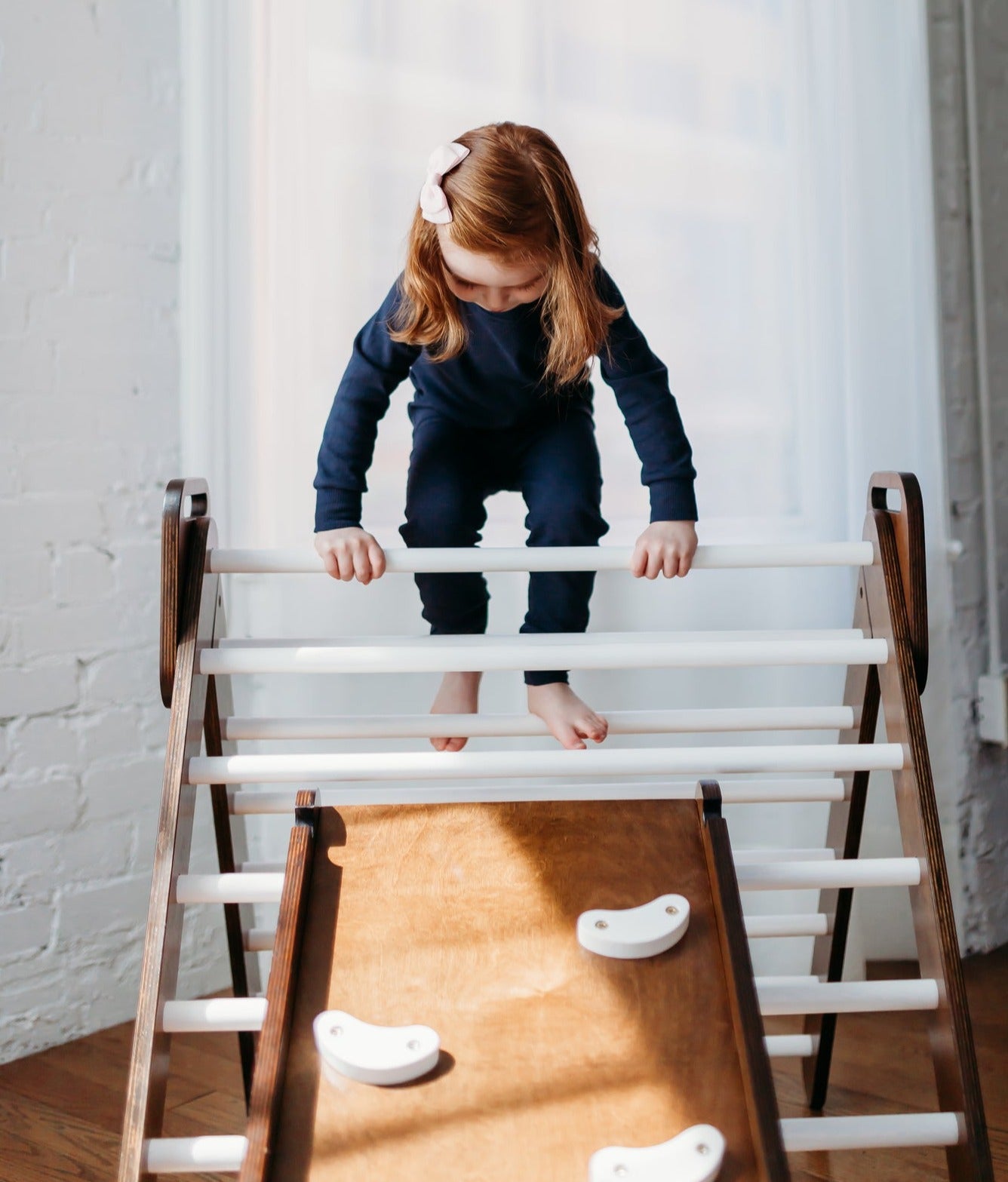 Foldable Montessori Climbing Triangle with Reversible Ramp - Large